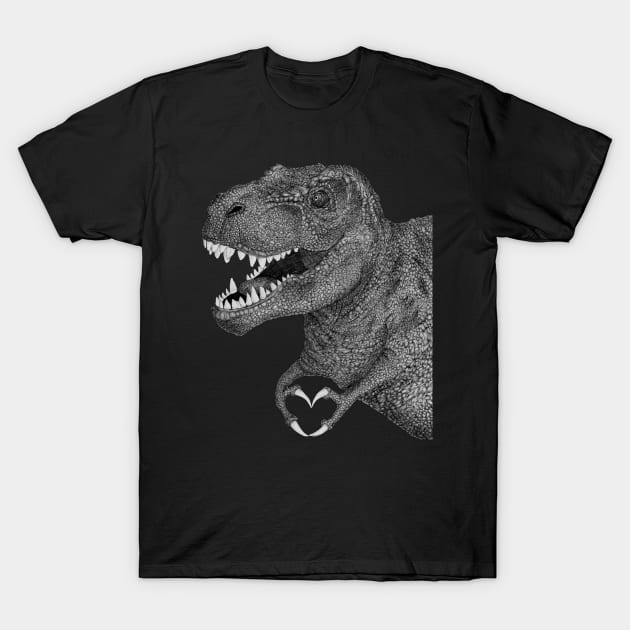 Dino Love T-Shirt by ECMazur